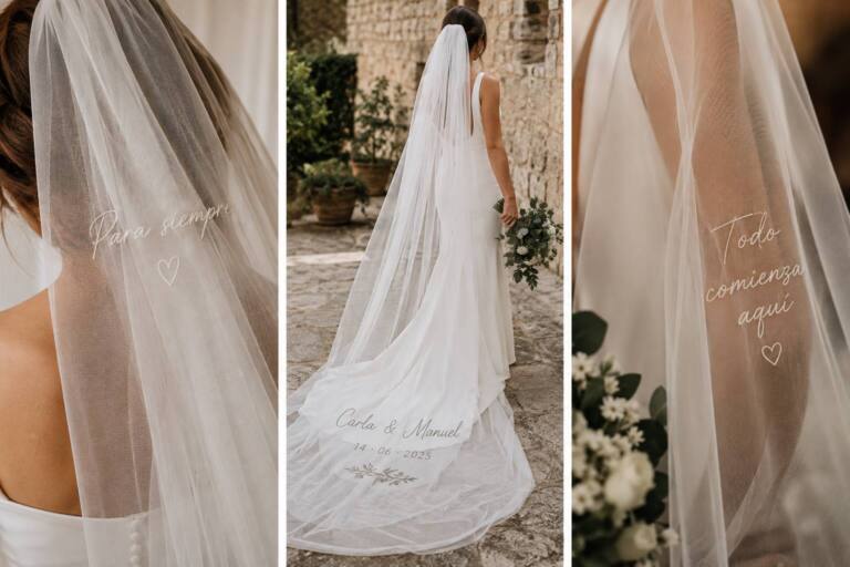9 velos de novia originales.